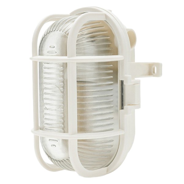 LAMPA DE PERETE/TAVAN CU SOCLU E27 IP44  - ALB
