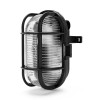 LAMPA DE PERETE/TAVAN CU SOCLU E27 IP44  - NEGRU