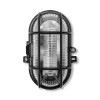 LAMPA DE PERETE/TAVAN CU SOCLU E27 IP44  - NEGRU
