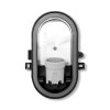 LAMPA DE PERETE/TAVAN CU SOCLU E27 IP44  - NEGRU