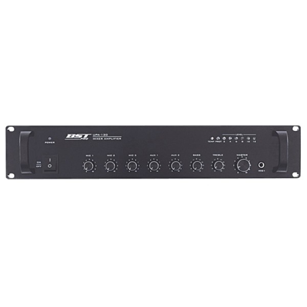 Amplificator linie 100v 120w - 3mic/2aux pentru sunet profesional Amplificator linie 100v 120w - 3mic/2aux pentru sunet profesional