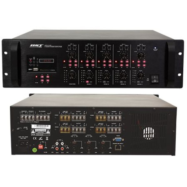 MIXER CU AMPLIFICARE 70V-100V 4X120W
