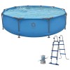 PISCINA CADRU METALIC 366 H100 FILTRU SI SCARA