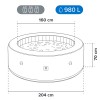 JACUZZI GONFLABIL PISCINA SPA 204X70