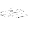 HOTA NO TOUCH BIZA 400MC/H 60CM ALB TORNADO