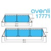 PISCINA CU CADRU 300X207X66 CM AVENLI