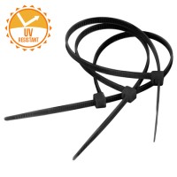 FASETE REZISTENTE UV 4.8X200MM NEGRE SET 100B