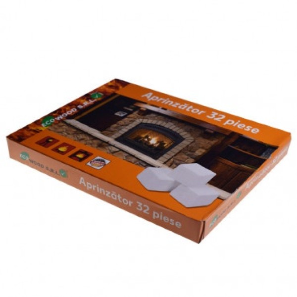 Aprinzator tip parafina 32/set - cuburi pentru aprins focul