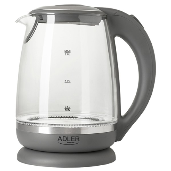 Fierbător electric 2l adler 2200w cu oprire automată și bază rotativă 360°