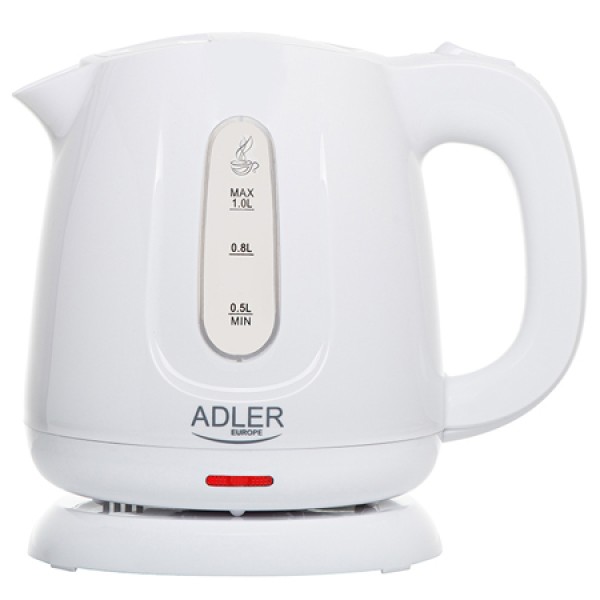 Fierbător electric adler 1l – oțel inoxidabil, protecție împotriva gătitului fără apă