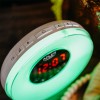 Ceas desteptator si lampa de veghe Adler, Simulare rasarit/apus, Radio FM, 6 Culori ambientale, Sunete din natura, multicolor