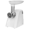 Masina de tocat carne electrica Adler, Putere maxima 2000W, Functie Puls si Reverse, Include 3 discuri de taiere si palnie pentru carnati, Alb