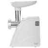 Masina de tocat carne electrica Adler, Putere maxima 2000W, Functie Puls si Reverse, Include 3 discuri de taiere si palnie pentru carnati, Alb