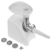 Masina de tocat carne electrica Adler, Putere maxima 2000W, Functie Puls si Reverse, Include 3 discuri de taiere si palnie pentru carnati, Alb