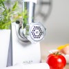 Masina electrica de tocat carne Adler, Putere 1500W, Capacitate mare de maruntire, Include 3 site si accesorii de carnati, Inox