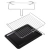 Cuptor electric de masă Adler, capacitate 48 Litri, putere 1800W, funcție convecție și rotisor, temperatură reglabilă 230°C, timer 60 min, ușă sticlă dublă, Negru