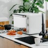 Cuptor electric de masă Adler, capacitate 48 Litri, putere 1800W, funcție convecție și rotisor, temperatură reglabilă 230°C, timer 60 min, ușă sticlă dublă, Negru