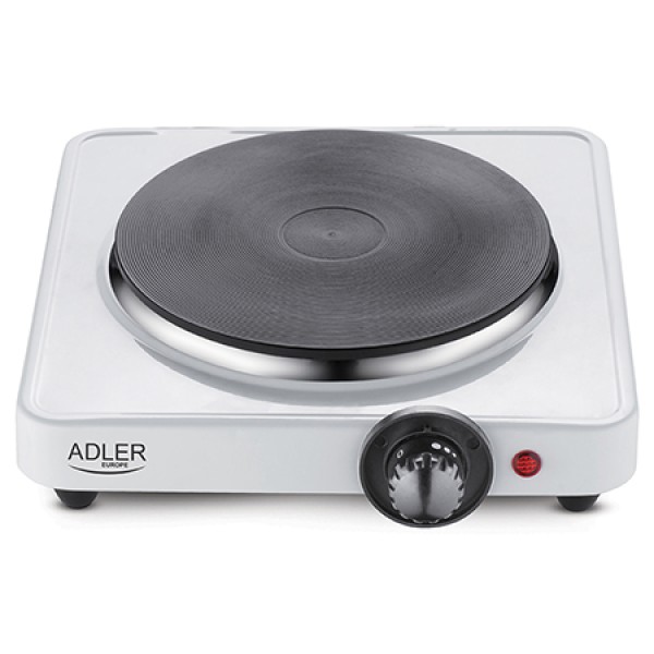 Plita electrica portabila Adler, 1 arzator, 1500W, Termostat reglabil, Diametru 18.5 cm, Protectie supraincalzire, Alb Plita electrica portabila Adler, 1 arzator, 1500W, Termostat reglabil, Diametru 18.5 cm, Protectie supraincalzire, Alb