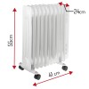 RADIATOR ULEI 9 ELEMENTI 2000W AD 7816 ADLER