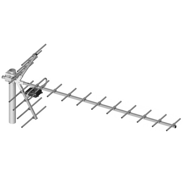 Antena tv 21-60 yagi 19 elemente - recepție dvb-t de înaltă calitate