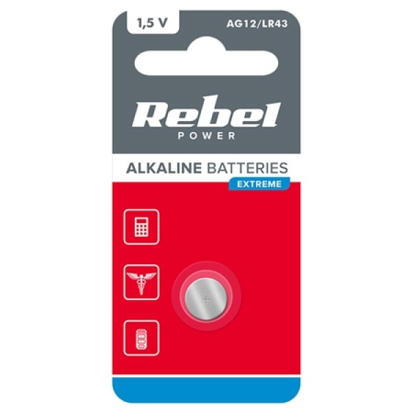 BATERIE REBEL  EXTREME AG12 1 BUC/BLISTER