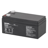 Acumulator stationar agm vrla 12v 3.3ah vipow - performanță și fiabilitate
