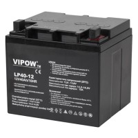 Acumulator stationar agm vrla 12v 40ah vipow - performanta de incredere