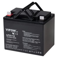 Acumulator stationar agm vrla 12v 33ah vipow - performanță superioară