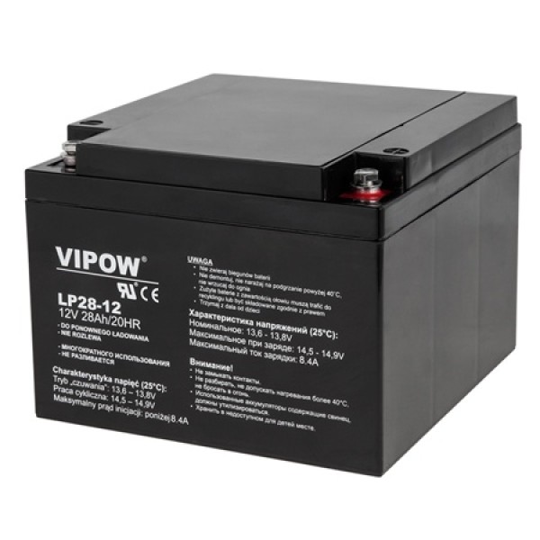 Acumulator stationar agm vrla 12v 28ah vipow - fiabilitate și performanță Acumulator stationar agm vrla 12v 28ah vipow - fiabilitate și performanță
