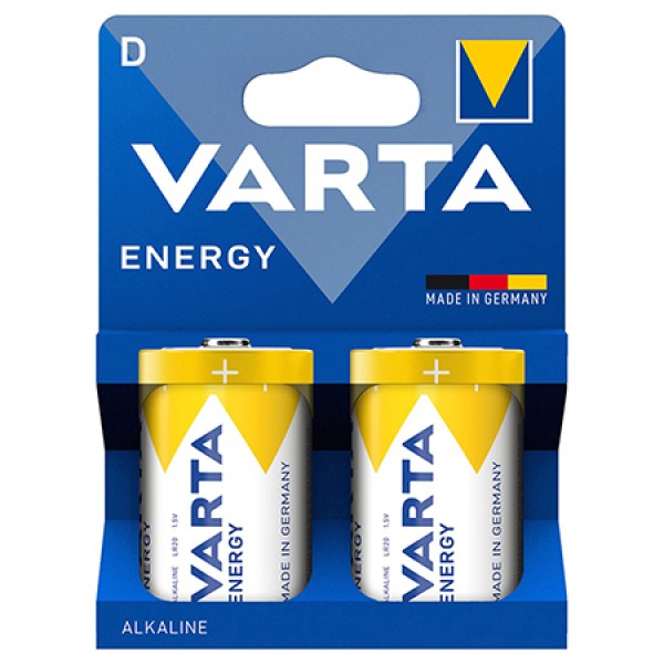 BATERIE ALCALINA ENERGY LR20 BL 2 BUC VARTA