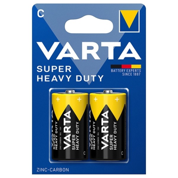 BATERIE SUPER HEAVY DUTY R14 BL 2 BUC VARTA