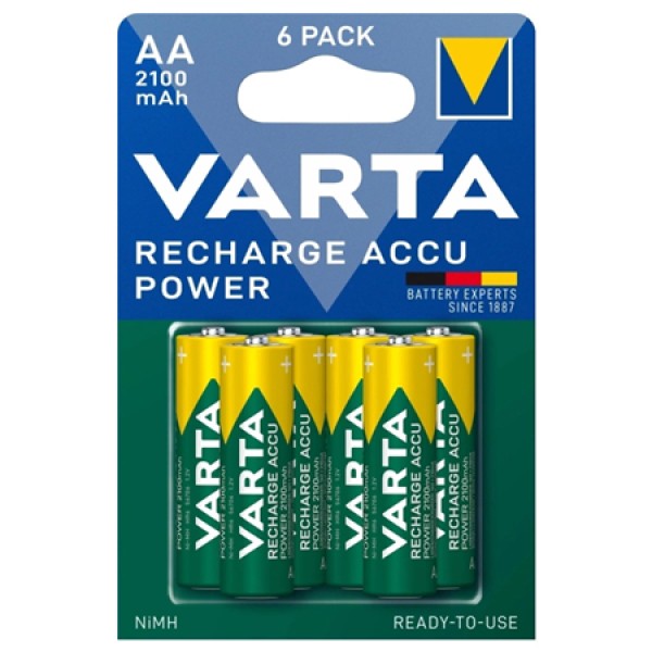 Varta acumulatori aa 2100mah - blister cu 6 buc