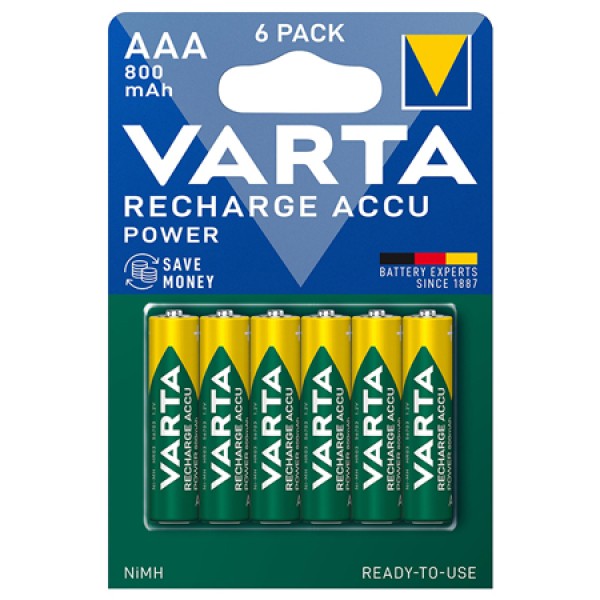 Acumulatori aaa 800mah varta - blister 6 buc Acumulatori aaa 800mah varta - blister 6 buc