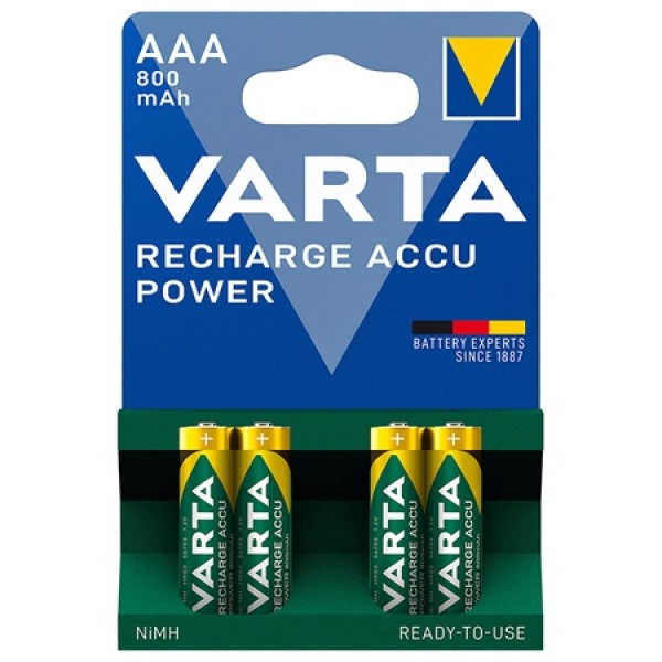 Acumulatori aaa 800mah blister 4 buc varta - nickel hydride Acumulatori aaa 800mah blister 4 buc varta - nickel hydride