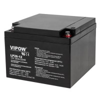 Acumulator stationar agm vrla 12v 26ah vipow - performanță și fiabilitate
