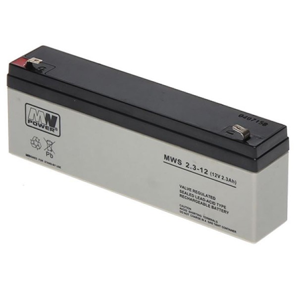 ACUMULATOR STATIONAR AGM VRLA 12V 2.3AH MWS ACUMULATOR STATIONAR AGM VRLA 12V 2.3AH MWS