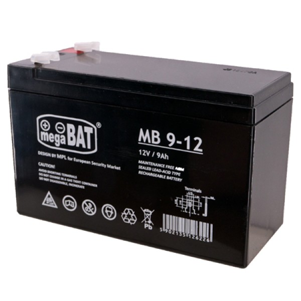ACUMULATOR STATIONAR AGM VRLA 12V 9AH MB ACUMULATOR STATIONAR AGM VRLA 12V 9AH MB