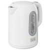 Fierbător electric 2200w black&decker, capacitate 1.7l, design alb