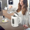 Fierbător electric 2200w black&decker, capacitate 1.7l, design alb
