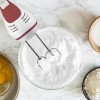 Mixer de mana Beper, Putere 300 W, 5 Trepte de viteza, Functie Turbo pentru creme si aluaturi, Ergonomic, Alb cu insertii rosii