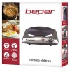 Plita electrica portabila Beper, 1500W, 1 arzator, placa fonta 18.5 cm, termostat reglabil 5 trepte, protectie supraincalzire, Argintiu Plita electrica portabila Beper, 1500W, 1 arzator, placa fonta 18.5 cm, termostat reglabil 5 trepte, protectie supraincalzire, Argintiu