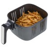 Friteuza cu aer cald Camry, Air Fryer Digital, Putere 2500W, Capacitate 5 Litri, Ecran LED Touch, 9 Functii Prestate, Oprire Automata, Negru/Argintiu