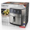 Friteuza cu aer cald Camry, Air Fryer Digital, Putere 2500W, Capacitate 5 Litri, Ecran LED Touch, 9 Functii Prestate, Oprire Automata, Negru/Argintiu