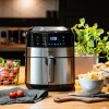 Friteuza cu aer cald Camry, Air Fryer Digital, Putere 2500W, Capacitate 5 Litri, Ecran LED Touch, 9 Functii Prestate, Oprire Automata, Negru/Argintiu