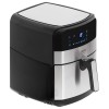 Friteuza cu aer cald Camry, Air Fryer Digital, Putere 2500W, Capacitate 5 Litri, Ecran LED Touch, 9 Functii Prestate, Oprire Automata, Negru/Argintiu
