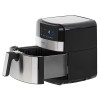 Friteuza cu aer cald Camry, Air Fryer Digital, Putere 2500W, Capacitate 5 Litri, Ecran LED Touch, 9 Functii Prestate, Oprire Automata, Negru/Argintiu