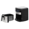 Friteuza cu aer cald Camry, Air Fryer Digital, Putere 2500W, Capacitate 5 Litri, Ecran LED Touch, 9 Functii Prestate, Oprire Automata, Negru/Argintiu