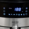 Friteuza cu aer cald Camry, Air Fryer Digital, Putere 2500W, Capacitate 5 Litri, Ecran LED Touch, 9 Functii Prestate, Oprire Automata, Negru/Argintiu