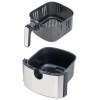 Friteuza cu aer cald Camry, Air Fryer Digital, Putere 2500W, Capacitate 5 Litri, Ecran LED Touch, 9 Functii Prestate, Oprire Automata, Negru/Argintiu
