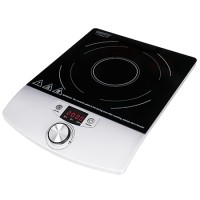 Plita electrica cu inductie Camry, 2000W, 1 zona de gatit, Ecran LCD, 9 niveluri de putere, Temperatura reglabila 60-240°C, Temporizator, Negru